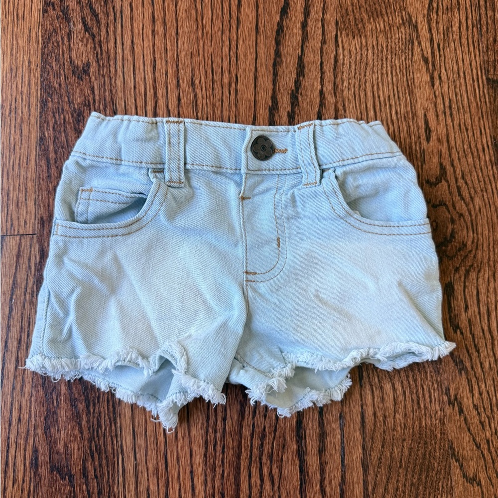 Light Blue Denim Girl Shorts - Size 3t